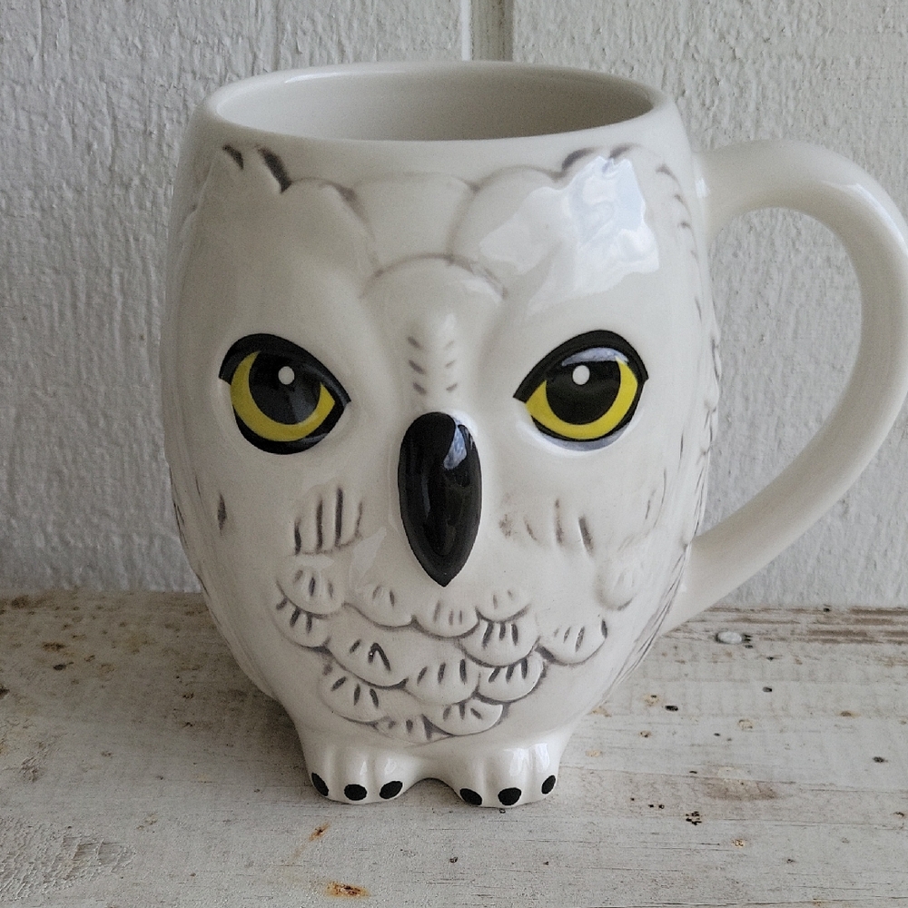 Dolomite White Owl Hedwig Harry Potter Ceramic Mug Wizarding World